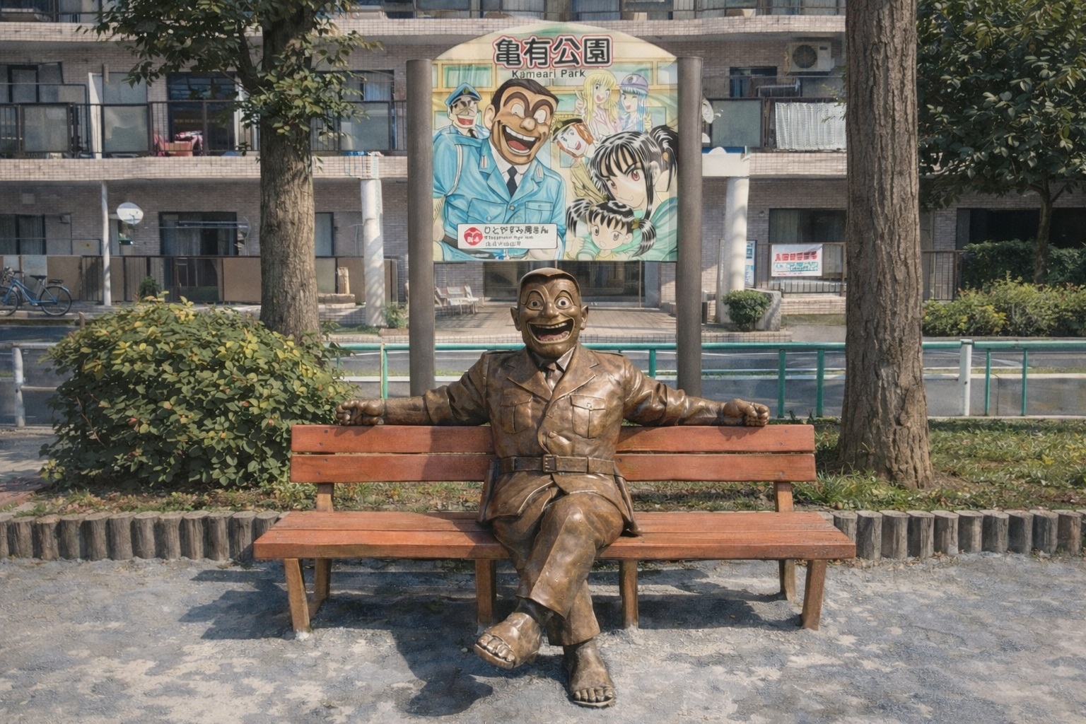 Imagen Estatuas Kochikame (こち亀銅像)