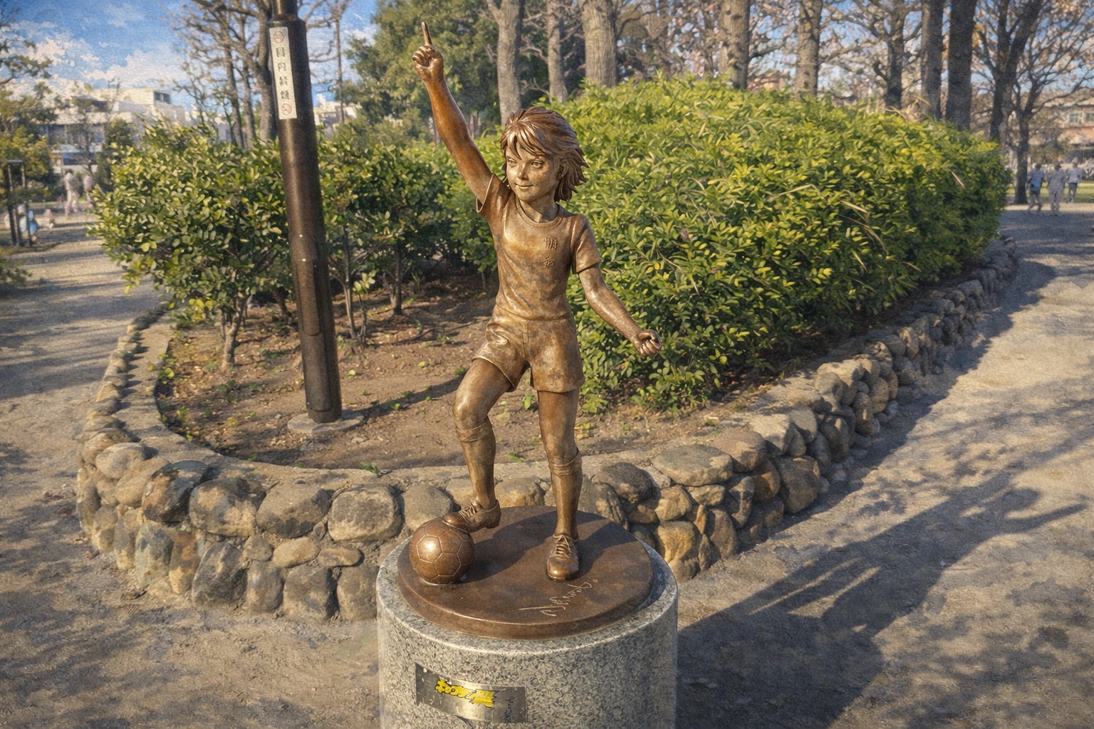 Imagen Estatuas Capitán Tsubasa – Yotsugi (四ツ木)