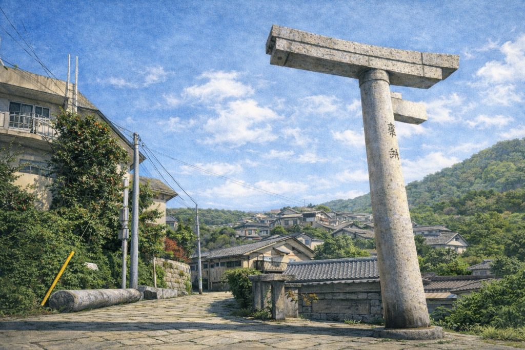 One-legged Torii (山王神社 二の鳥居)