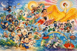 Mural de Osamu Tezuka (高田馬場駅前ガード下壁画) 