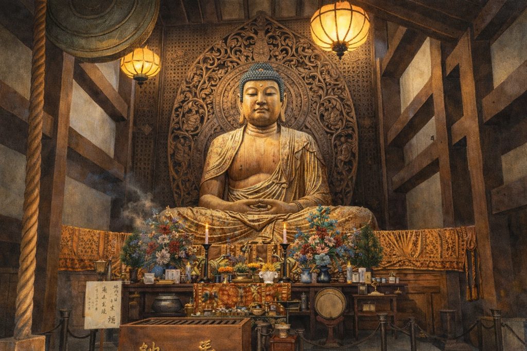 Gran Buda de madera de Fukuoka (福岡大仏)