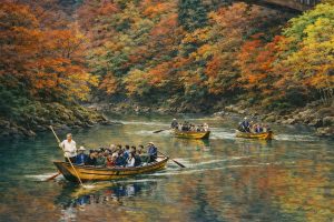 Hozugawa river boat ride (保津川下り)