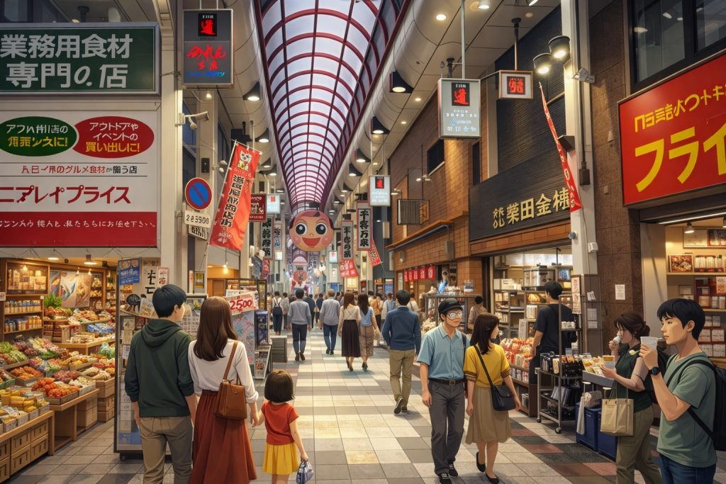 Sennichimae Doguyasuji Shopping Street (千日前道具屋筋商店街)