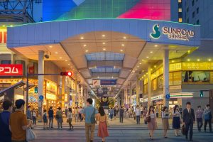 Sun Road Shin Shigai shopping arcade (サンロード新市街)