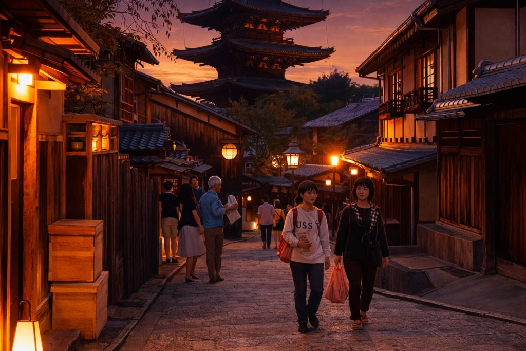 Callejón Ishibe en Kioto (石塀小路)