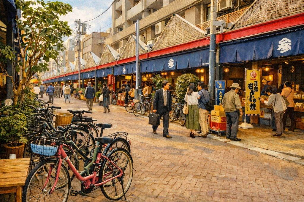 Tsukishima Monja Street (月島もんじゃストリート)