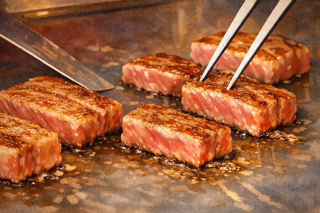 Sannomiya – Experiencia Kobe Beef (神戸ビーフ体験)