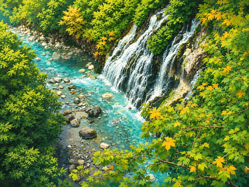 Cascadas Shirahige (白ひげの滝)